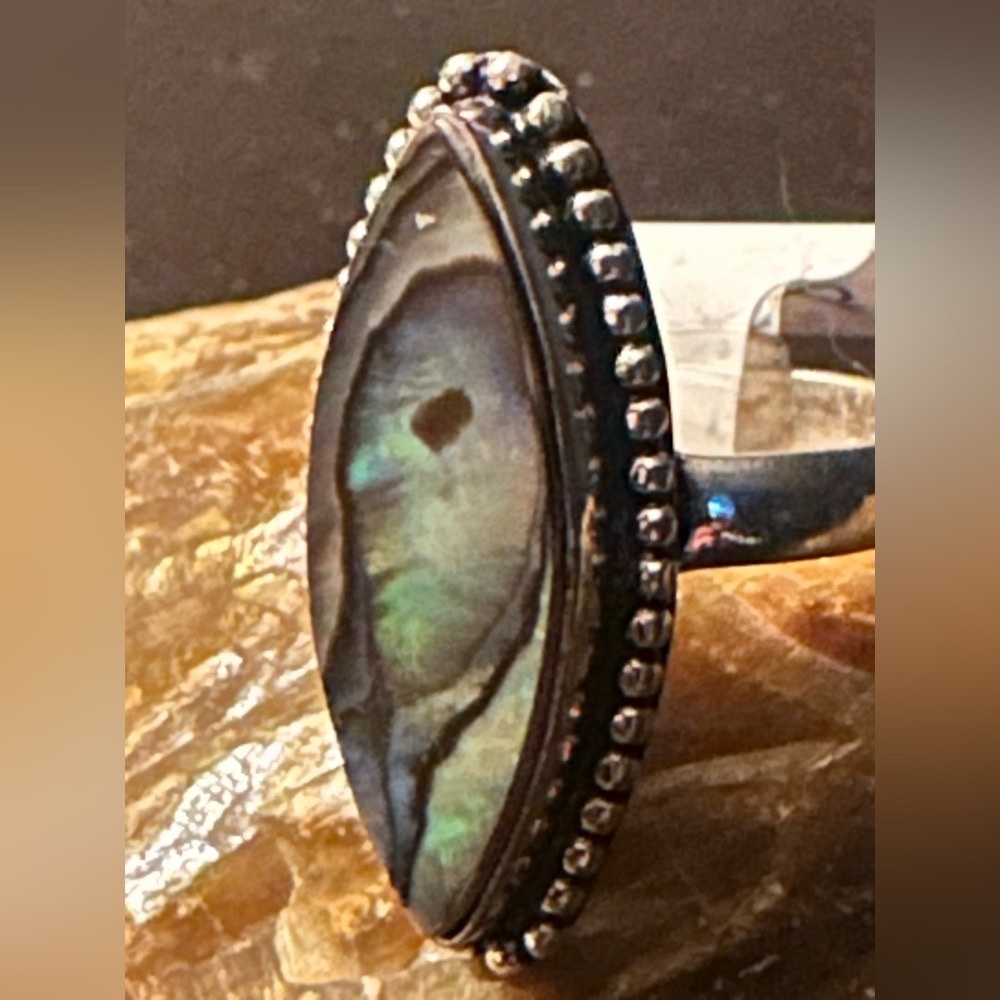 NWT Abalone SS Ring - Picture 3 of 5